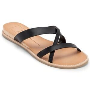 DOLCE VITA Nebi Black Strappy Slide Sandal Summer Size 6.5
